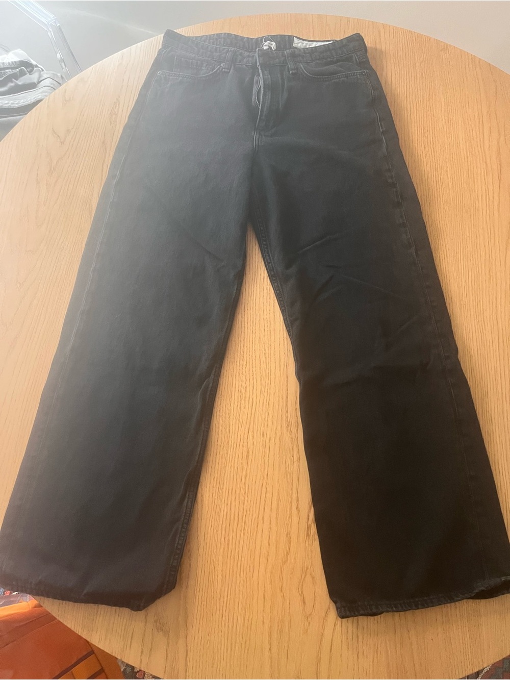 rag & bone Black Wide-Leg jeans